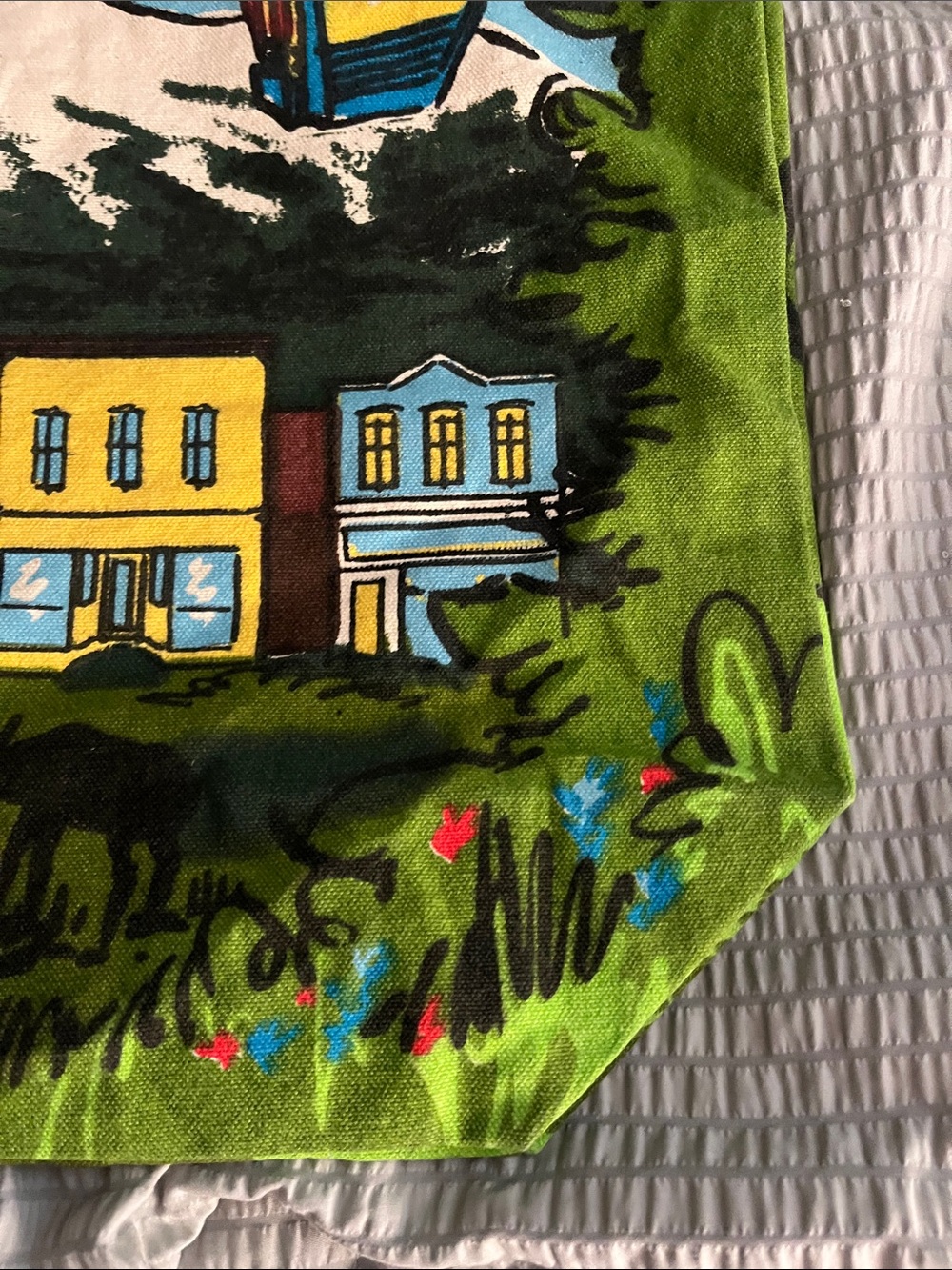 Breckenridge Colorado Scenic Canvas Tote Bag Mountain Resort Souvenir - Picture 8 of 14